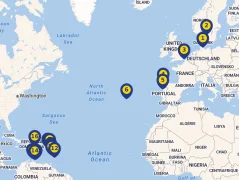 Mapa plavby